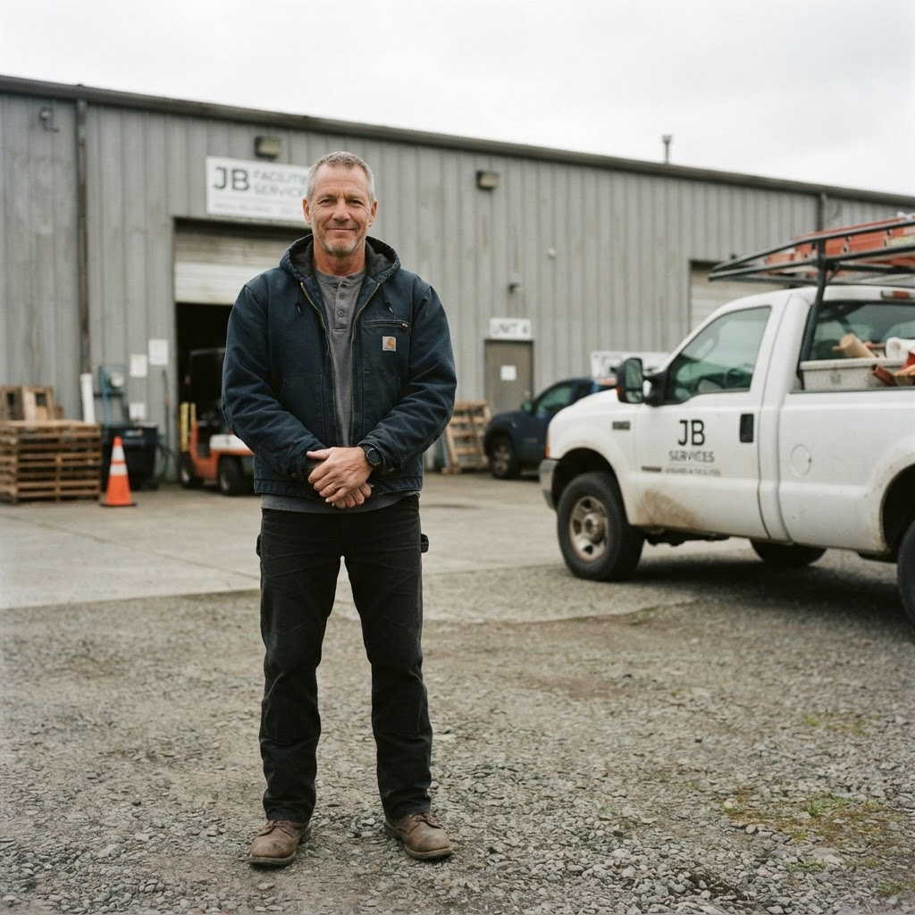 The owner of Integrity Property Management standing outside a managed property